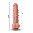 7.9” Suction Cup Realistic Dildo with Thorns