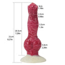 Lifelike Squirting Dildo Wolf Animal Dildos with Suction Cup Ejaculating Silicone Dog Dildo