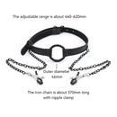 Sexy Gag with Breast Clips for Adult Use