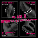 7 Thrusting 7 Vibrating Drill Spirals Double Cock Rings Prostate Massager