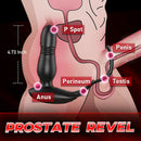 Buyging™ Low-noise 10 Thrusting 10 Vibrating Prostate Massager With Dual Cock Rings