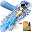 😍 2026 Hot-Selling New Masturbator 🚀 – 💋 Fully Transparent Vibrating, Sucking, and Moaning Male Masturbator 🎁